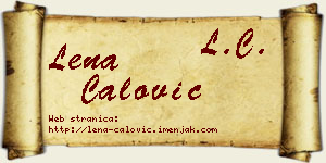 Lena Ćalović vizit kartica